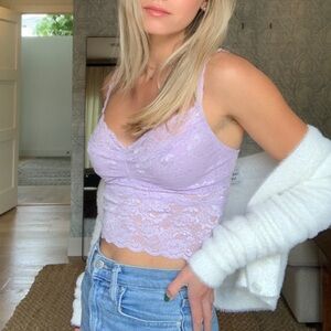 REVOLVE Lavender Lace Bralette Cami